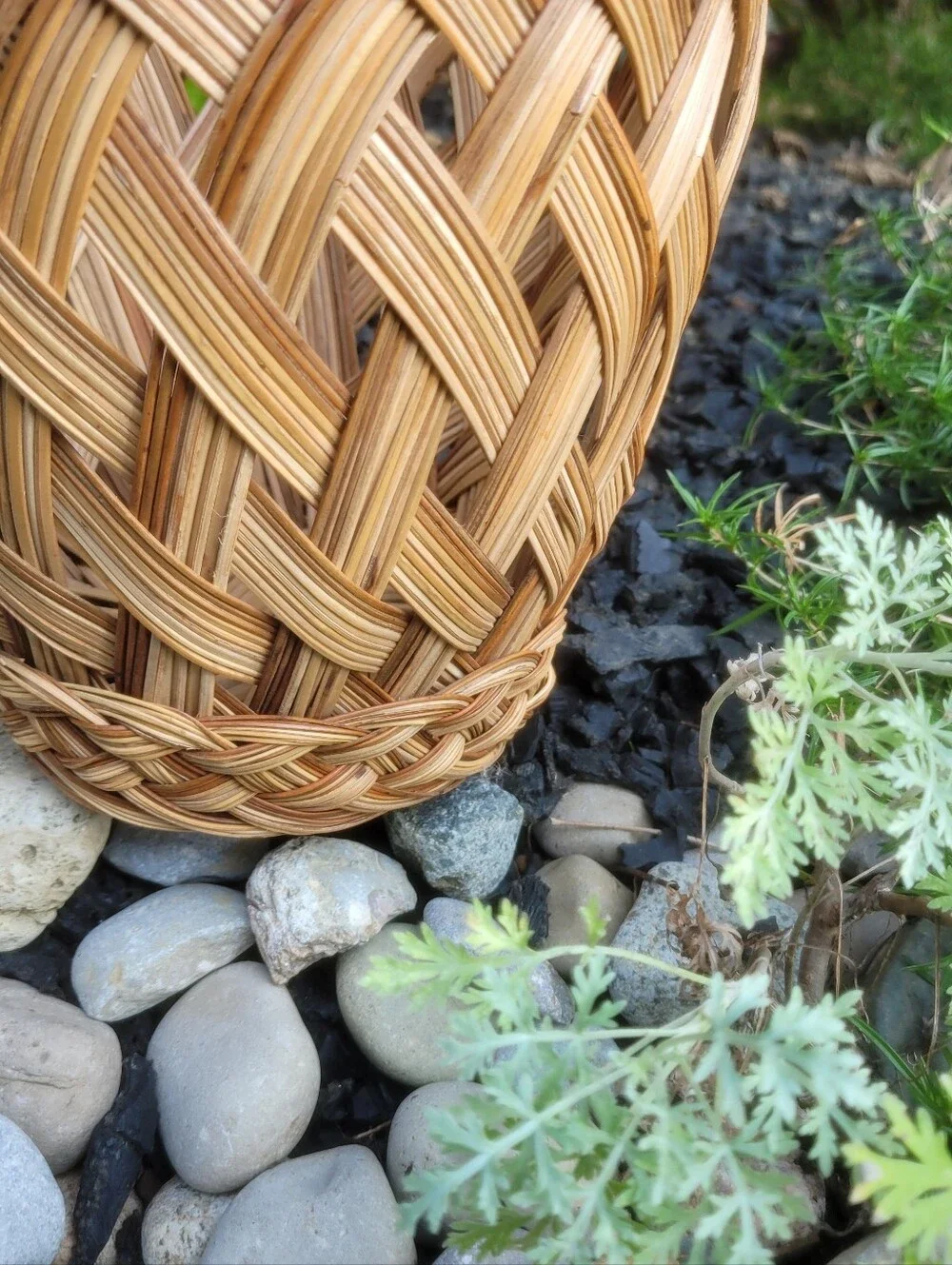 Handwoven Natural Brown Wicker Basket - Home Accents